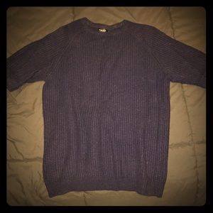 Navy Blue L Zara Short Sleeve Sweater